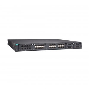 سوئیچ مدیریتی صنعتی موگزا MOXA RKS-G4028-PL-L3-PoE-12XGS-T Industrial Managed Switch