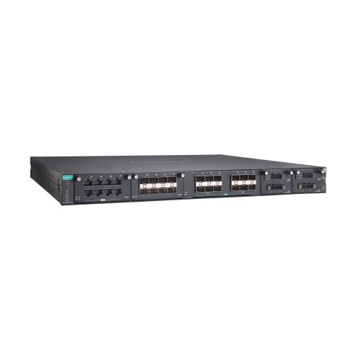 سوئیچ مدیریتی صنعتی موگزا MOXA RKS-G4028-PL-L3-PoE-12XGS-T Industrial Managed Switch