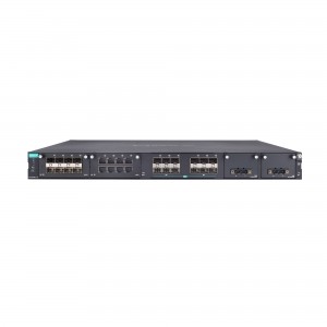 سوئیچ مدیریتی صنعتی موگزا MOXA RKS-G4028-PL-L3-PoE-12XGS-T Industrial Managed Switch
