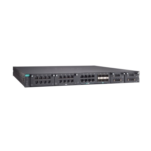 سوئیچ مدیریتی صنعتی موگزا MOXA RKS-G4030-PL-L3-PoE-8QGT-6XGS-T Industrial Managed Switch