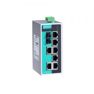 سوئیچ غیر مدیریتی صنعتی موگزا MOXA EDS-208A-M-ST-T Unmanaged Ethernet Switch