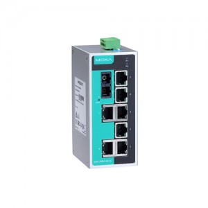 سوئیچ غیر مدیریتی صنعتی موگزا MOXA EDS-208A-S-SC Unmanaged Ethernet Switch