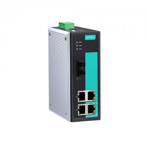 سوئیچ غیر مدیریتی صنعتی موگزا MOXA EDS-305-M-ST-T Unmanaged Ethernet Switch
