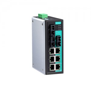 سوئیچ غیر مدیریتی صنعتی موگزا MOXA EDS-309-3M-SC Unmanaged Ethernet Switch