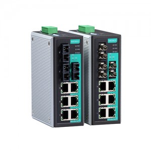 سوئیچ غیر مدیریتی صنعتی موگزا MOXA EDS-309-3M-ST-T Unmanaged Ethernet Switch