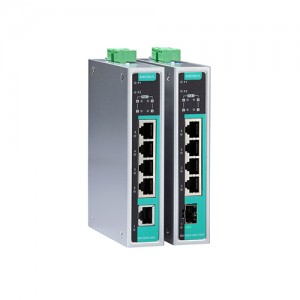 سوئیچ غیر مدیریتی صنعتی موگزا MOXA EDS-G205A-4PoE-1GSFP Unmanaged Ethernet Switch