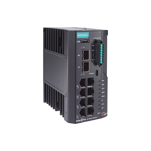 فایروال صنعتی IPS موگزا MOXA IEF-G9010-2MGSFP-Pro-H-T Industrial IPS Firewall