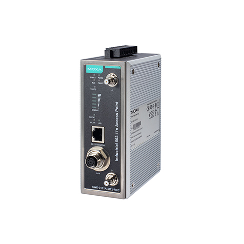 اکسس پوینت/کلاينت بی سیم صنعتی موگزا MOXA AWK-3131A-M12-RCC-US-T Wireless AP/Client